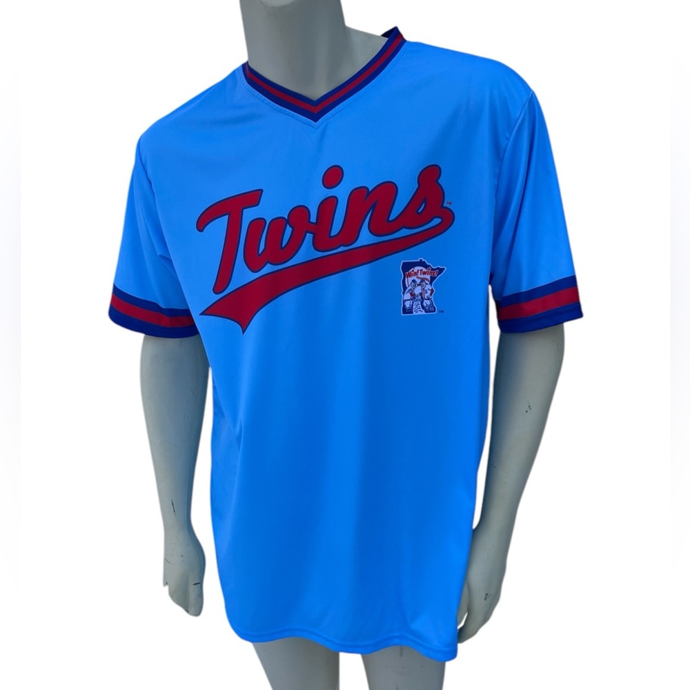 Men’s Large Stitches Cooperstown Collection Minnesota Twins Baseball Jersey